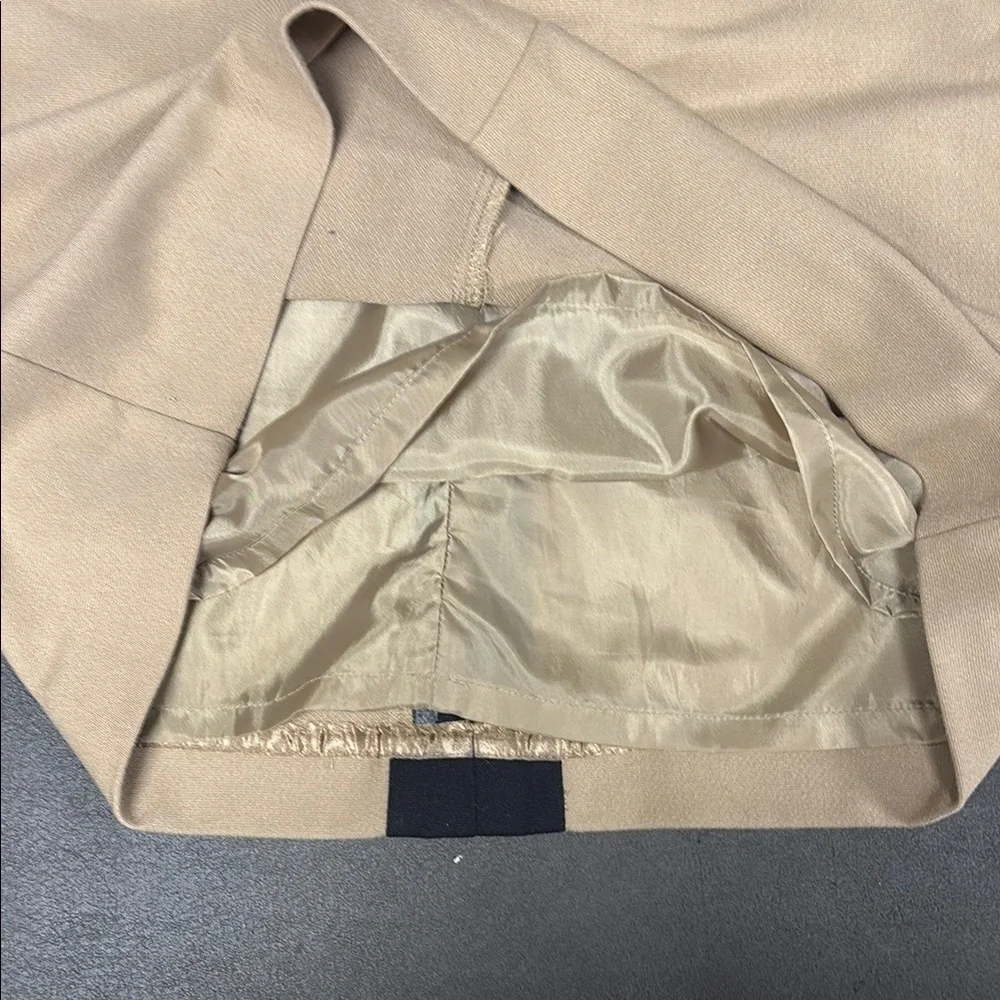 Worthington Beige Pencil Skirt with Black Trim